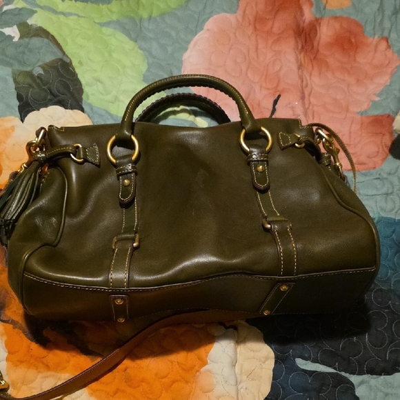 Dooney & Bourke Olive Green Satchel - Picture 3 of 12